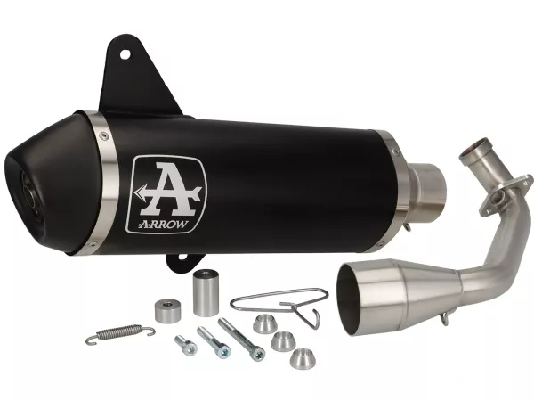 Uitlaat -ARROW- Urban Dark Aluminium- Vespa GTS Super HPE 300 (Euro 5, ZAPMD3100, ZAPMD3101, ZAPMD3101) - Racing (2021-) Euro 5