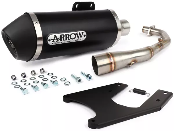 Scarico -ARROW- Urban Dark Aluminium- Vespa Sprint/Primavera 125-150 (2014-2016)- Racing