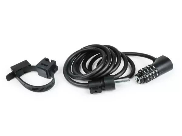 Cerradura de cable - cerradura de combinación -AXA, Resolute C8-180- cable 8mm/180cm, código de combinación