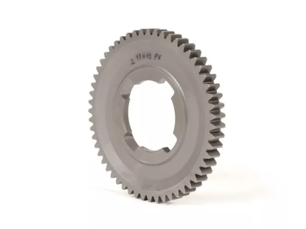 1st gear cog -BENELLI- Vespa PX125, PX150, PX200, T5 125cc, Cosa - 55 (-2) teeth