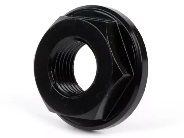 Mur kopling dikeraskan -BGM PRO M10 x1.00 (ulir halus) SW=16 setengah tinggi- digunakan sebagai mur kopling Vespa untuk poros bantu BGM PRO untuk V50, PV125, ET3, PK S, PK XL - kekerasan 10