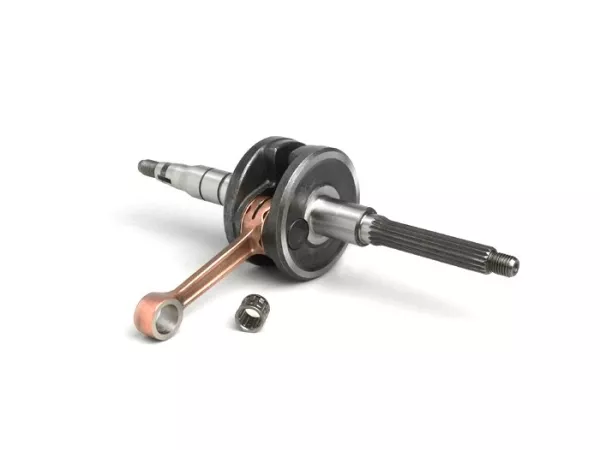 Crankshaft -TOP RACING Original- Minarelli 50 cc vertical (for 10mm gudgeon pin) - BOOSTER, BUMP50, BWS50, SLIDER50, SPY, SR50 (-1994), STUNT, ZUMA50, AMICO