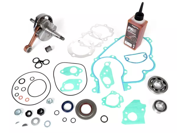 Krukaskit -BGM PRO Touring 57mm slag- Vespa PX200 - Asafdichting aandrijfzijde metaal