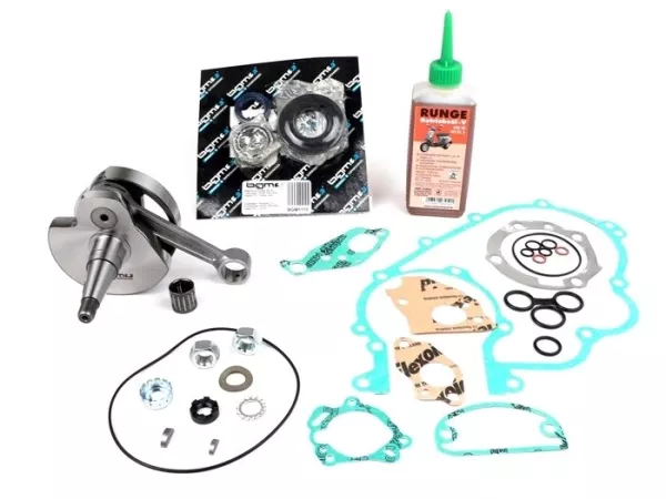 Kit poros engkol -BGM PRO Touring 57mm stroke - Vespa PX200 - Segel oli sisi penggerak dari karet