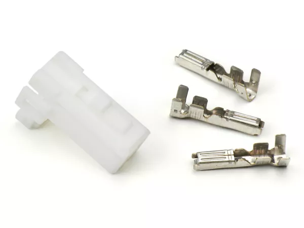 Enchufe para mazo de cables -BGM PRO, tipo serie 070 AM, 2 contactos de enchufe- Vespa, Piaggio, Gilera - Enchufe