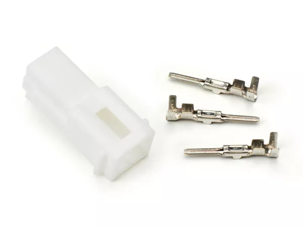 Enchufe para mazo de cables -BGM PRO, tipo serie 070 AM, 2 contactos de enchufe- Vespa, Piaggio, Gilera - Enchufe