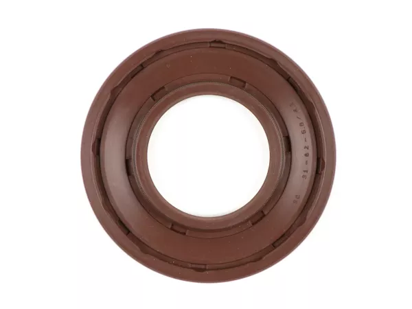 Oil seal 31x62,1x5,8/4,3mm -BGM PRO FKM/Viton® (E10/etahnol resistant) Gummi, brown - used for crankshaft drive side Vespa PX (-1984), Rally180 (VSD1T), Rally200 (VSE1T), Sprint Veloce 150 (VLB1T, 294260-), Super150 (VBC1T, 412374-), TS (VNL3T, 18139-), G