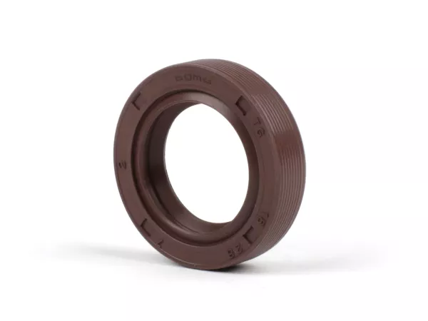 Oliekeerring 18x28x7mm -BGM PRO FKM/Viton® (E10 bestendig)- (gebruikt voor krukas dynamo zijde Piaggio 50 ccm 2-takt, Piaggio 125 ccm 4-takt (1e generatie))