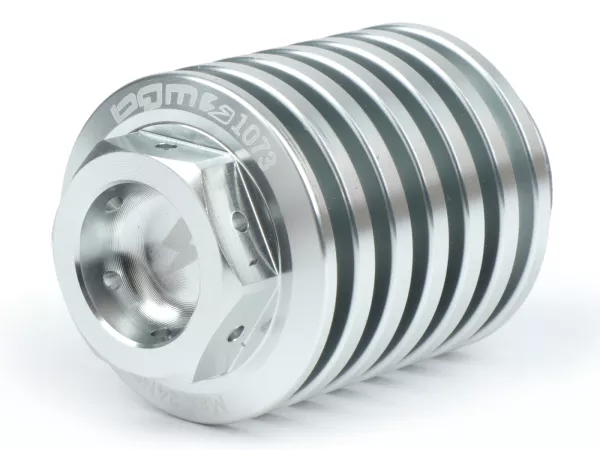Oil drain plug -BGM PRO, CNC, silver- all Piaggio Leader 125-200cc, LEM 125-150cc, HE 125-150cc, IGET 125-150cc, Quasar/HPE 250-310cc, Master 400-500cc
