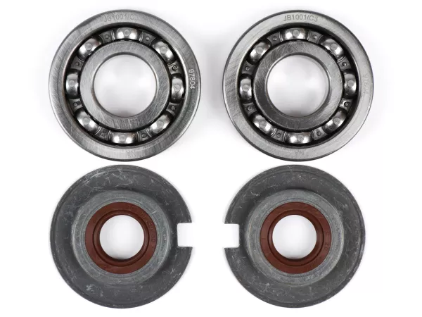Bearing and oil seal set for crankshaft -BGM PRO FKM/Viton® (E10/etahnol resistant)- Vespa Wideframe VM, VN, VL, VB, GS150 / GS3 (VS1T - VS5T, VDTS), VD1, VD2, Largeframe VNA1, VNA2 (VNA2M, -091392), VBA (VBA1M, -313583)