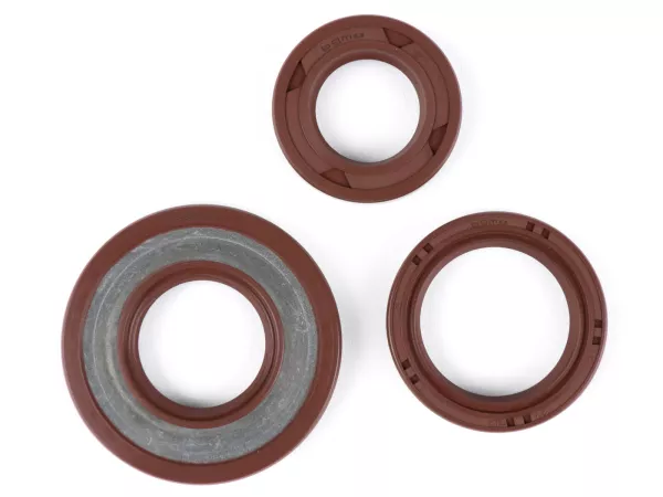 Motorolieafdichtingsset -BGM PRO, FKM/Viton® (E10 bestendig)- Vespa Smallframe 19mm - V50, PV125, ET3, PK50, PK80, PK125 S