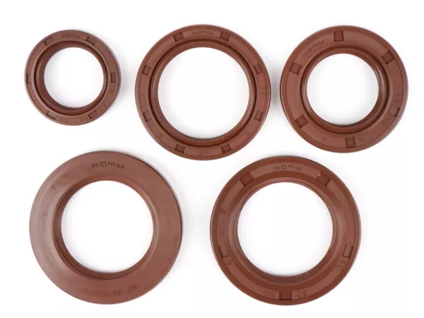 Juego de retenes -BGM PRO, FKM/Viton® (resistente a E10)- Lambretta LI 125-150 (series 2-3), LIS, SX, TV (series 2-3), GP/DL