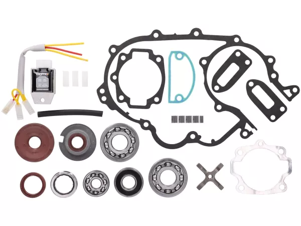 Set revisi mesin -BGM PRO FKM/Viton® (tahan E10) - Mesin Motovespa Largeframe GT 160 (09C) (09M)