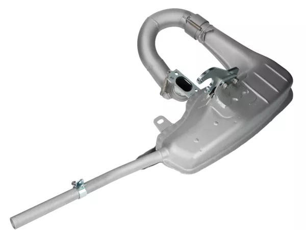 Uitlaat -BGM PRO Clubman V4.0- Lambretta Serie 1-3 - Zilver LI 125, LI 150, LiS 125, LiS 150, TV 175, SX, TV, GT, GP 125, 150, 200