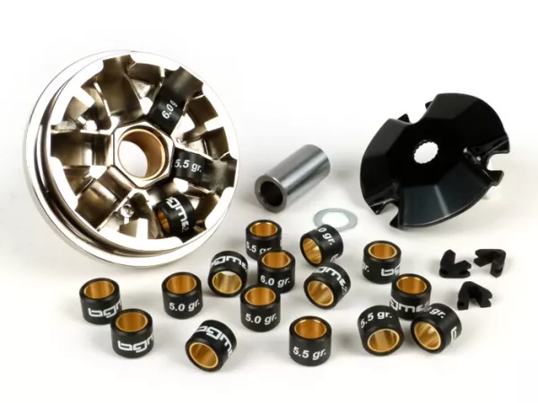 Variomatik -BGM PRO- Minarelli 50 ccm (Typ MA, MY, CW, CA, CY) Aerox, Nitro, SR50 - Gewichte 16x13mm (5.0/5.5/6.0 Gramm)