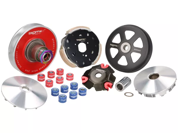 Kit variateur -BGM PRO Evolution, Piaggio I-Get AC-  Vespa Primavera 125 (ZAPM81100, ZAPM81101, ZAPMA1100, ZAPMA1101, ZAPMD1100), Vespa Sprint 125 (ZAPM81300, ZAPM81301, ZAPMA1300, ZAPMA1301, ZAPMD1101), Piaggio Liberty 125 (RP8M89100, RP8MA4100, RP8MD410