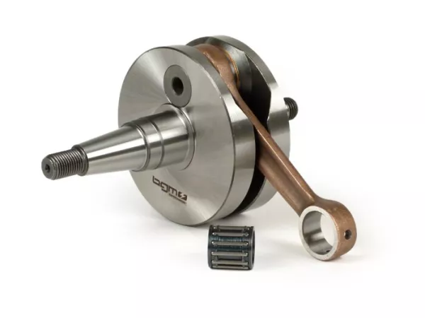 Krukas -BGM Pro RACING (voor membraaninlaat) volledige wang, 51mm slag, 97mm drijfstang- Vespa PK125 XL2, PK125 ETS (Ø 24mm conus)
