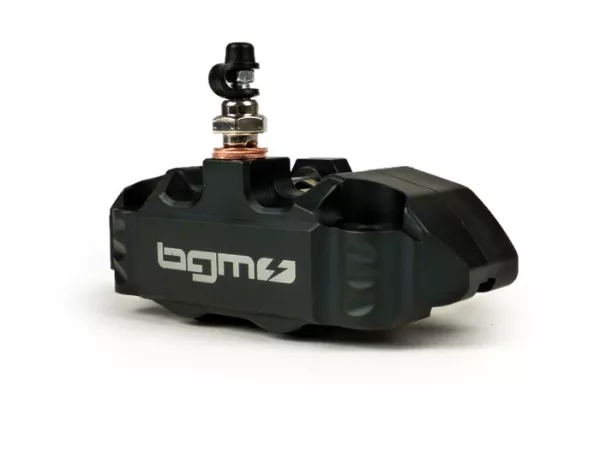 Voorremklauw -BGM PRO, 4-zuiger, radiale montage (adapter vereist)- voor PX Disc, LML Star, Stella, Grimeca NT classic- Vespa PX (vanaf 1998, standaard), PX, T5 125cc, PK XL - Zwart