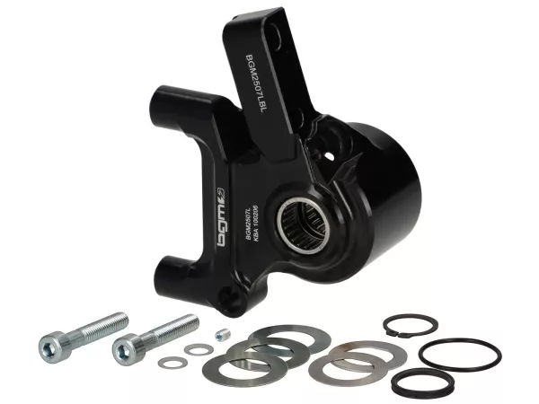 Soporte de pinza de freno delantero BGM PRO SPORT (con certificado de piezas TÜV), CNC Touring, radial, tambor de freno tipo LML- LML, Stella, Star - negro