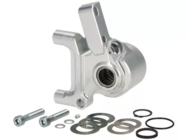 Front brake calliper mount -BGM PRO SPORT (with TÜV parts certificate), CNC Touring, radial, brake drum type LML- LML, Stella, Star - silver