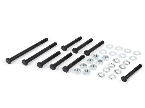 Bultsats för motorhus -BGM ORIGINAL- Vespa Largeframe PX (alla år), Cosa (VSR1T, VXR1T), Rally180 (VSD1T), Rally200 (VSE1T), Sprint150 (VLB1T), TS5 (VLB1T).), Cosa (VSR1T, VXR1T), Rally180 (VSD1T), Rally200 (VSE1T), Sprint150 (VLB1T), TS125 (VNL3T), GT125