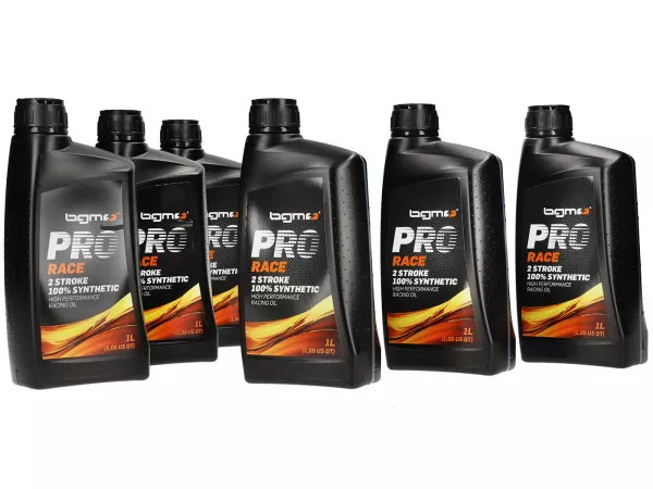 Öl -BGM PRO RACE- 2-Takt vollsynthetisch - 6x 1000ml - Sparpack
