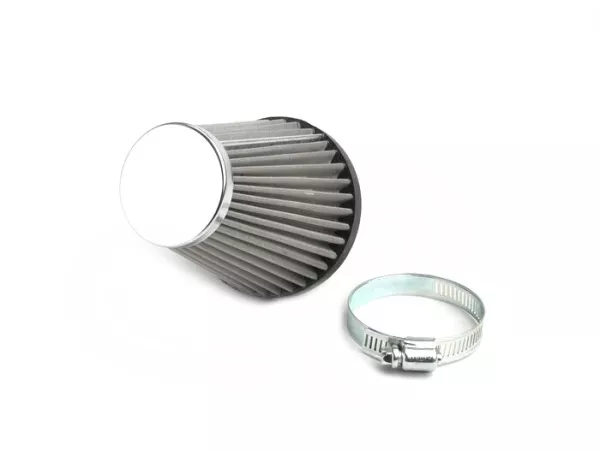 Air filter -OEM QUALITY stainless steel- CS= 48mm - chrome