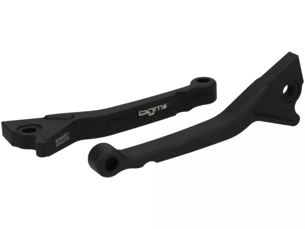 Paire leviers de frein -BGM PRO CNC sportif, court (130mm)- Vespa GT, GTL, GTS 125-300 - (année - 2022) - noir mat - ABE
