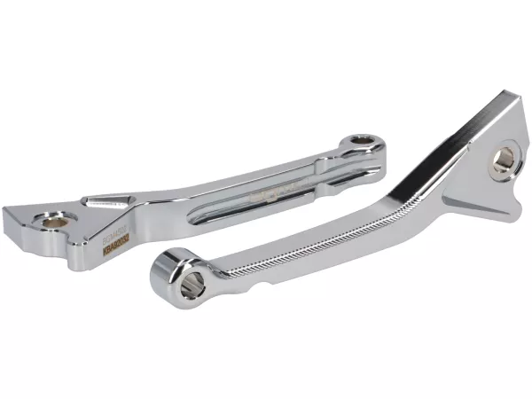 Remhendelset -BGM PRO CNC Sport, kort (130mm)- Vespa GT, GTL, GTS 125-300 - (bouwjaar - 2022) - chroom - ABE