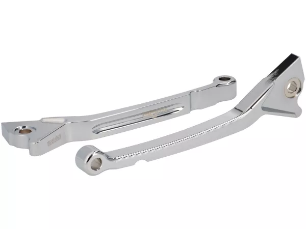 Remhendelset -BGM PRO CNC Sport, lang (165mm)- Vespa GT, GTL, GTS 125-300 - (Jaar - 2022) - chroom - ABE