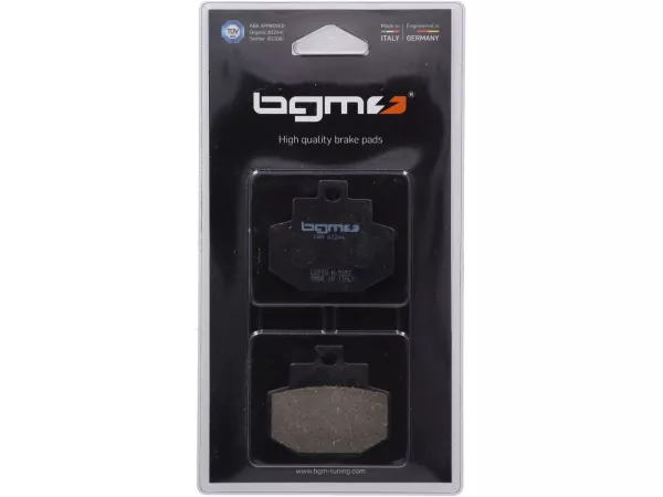 Bromsbelägg -BGM 55,5x49mm- BENELLI Adiva 125cc 2000 (h), Adiva 150cc 2000 (h), GILERA DNA 125cc (G/H) 2001 (h), DNA 180cc (G/H) 2001 (h), Runner 125cc VX (G/H) 2001 (h), Runner 180cc VXR (G/H) 2001 (h), Runner 200cc VXR 2002-2006 (h), PIAGGIO Hexa