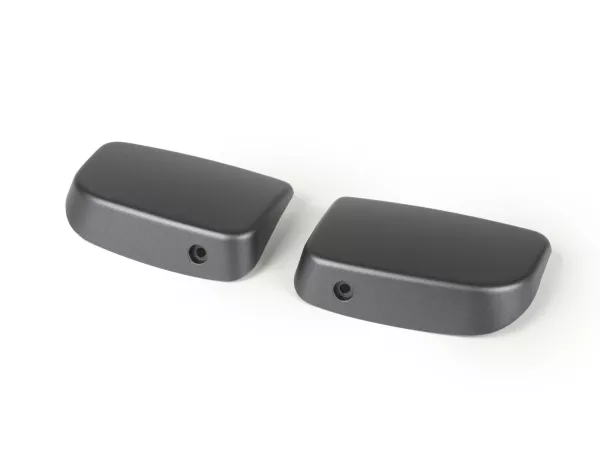 Pair of covers for brake master cylinder -BGM PRO, without mirror holes- Vespa GTL125/200 (ZAPM311, ZAPM312), GTS125 (ZAPM313), GTS250 (ZAPM451), GTS300 (ZAPM452), GTS i.e. Super125 (ZAPM453), GTS i.e. Super300 (ZAPM452) - grey matt (707/C)