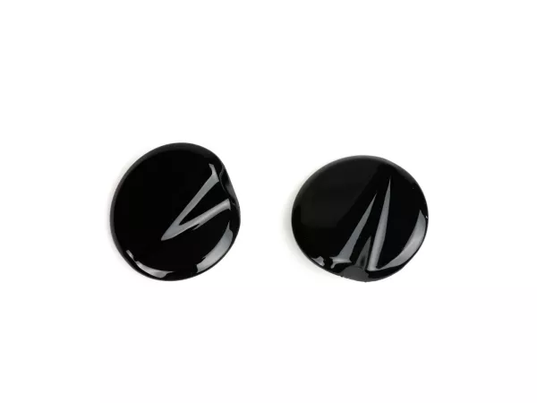 Juego de tapas para los agujeros de los espejos -BGM PRO- Vespa GTS 125-300 (ZAPMA3100, ZAPMA3200, ZAPMA3300) GTS HPE, Supertech (ZAPMA3600) - negro (094)