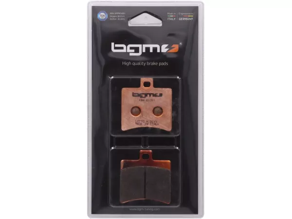 Remblokken -BGM PRO Sintersport 50,9x53,5mm- APRILIA SR 50cc 2000 (h), Atlantic (Arrecife) 125cc 2003 (h), Scarabeo 125cc 1998 (h), Scarabeo 150cc 1998 (h), Atlantic (Arrecife) 200cc 2003 (h), Scarabeo 200cc 2001 (h), Leonardo 250cc 1999 (h), Atla