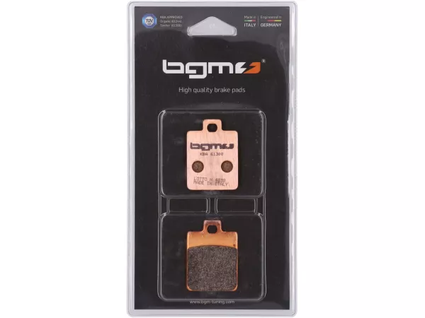 Remblokken -BGM PRO Sintersport 35,6x49mm- Hengtong - Vespa PX (2011-2017) - Vespa PX125/150 (ZAPM741, ZAPM742, 2011-), S50-150 (ZAPC389, ZAPC381, ZAPC386, ZAPM444, ZAPM682, ZAPM44302), ET4 50 (ZAPC260), LX50-125 (ZAPC384, ZAPC381, ZAPC387, ZAPC383, ZAPM