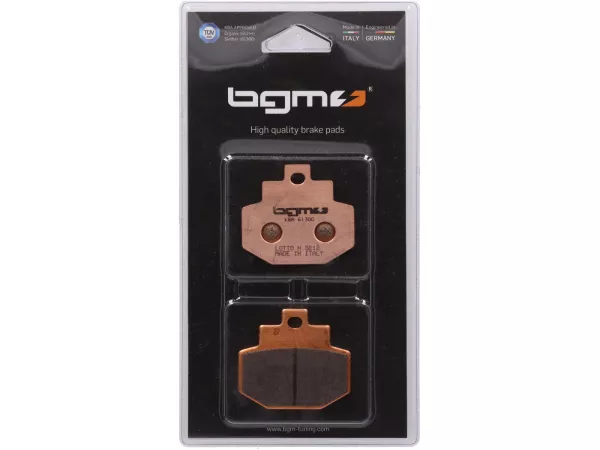 Brake pads -BGM PRO Sintersport 55.5x49mm- Vespa GTS (rear, all models) - GTS300 HPE, Supertech, Supersport, Super Racing Sixties, Super Notte, Yacht Club, Touring, Super, GTV300 Sei Giorni, GT, GTL, GTS, Gilera Runner VX/VXR 125-180-200 (rear)