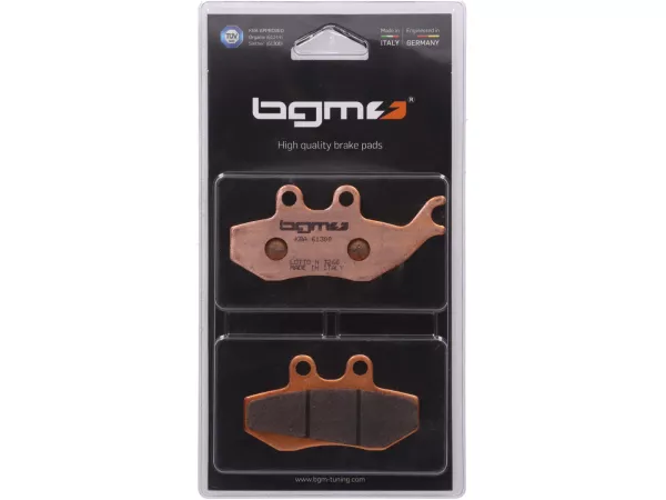 Bantalan rem -BGM PRO Sintersport 76,8x41,8/94,5x42mm- APRILIA MX Supermotard 50cc tahun 2002 (v), Pegaso 650cc tahun 1994-1997 (v), RS Replika 50cc tahun 1999 (v), RX 125cc tahun 1995 (v), RX C, CD 125cc tahun 1993-1994 (v), RX 50cc tahun 1993 (v), Tuono