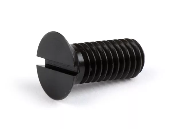 Screw -BGM ORIGINAL, DIN 963- M6 x 15mm (used for carburator box/engine Vespa PX (-1984), Rally180 (VSD1T), Rally200 (VSE1T), Sprint150 (VLB1T), TS125 (VNL3T), GT125 (VNL2T), GTR125 (VNL2T), GL150 (VLA1T), Super, VNA, VNB, VBA, VBB)