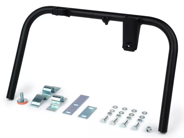 Caballete central -BGM PRO Soft Stop V2 System- Vespa Largeframe (10) Sprint150 (VLB1T), Rally180 (VSD1T), Rally200 (VSE1T), GT/GTR125 (VNL2T), TS125 (VNL3T), GL150 (VLA1T) - Negro