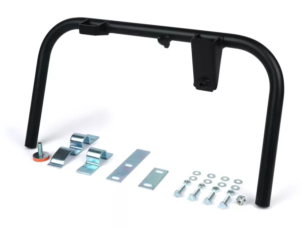 Caballete central -BGM PRO Soft Stop V2 System- Vespa (8) 125 Largeframe VNB2T (9001-), VNB3T, VNB4T, VNB5T, VNB6T, VNC1T Super, Vespa 150 VBB2T (17451-), VBB2T, VBC1T Super - Negro