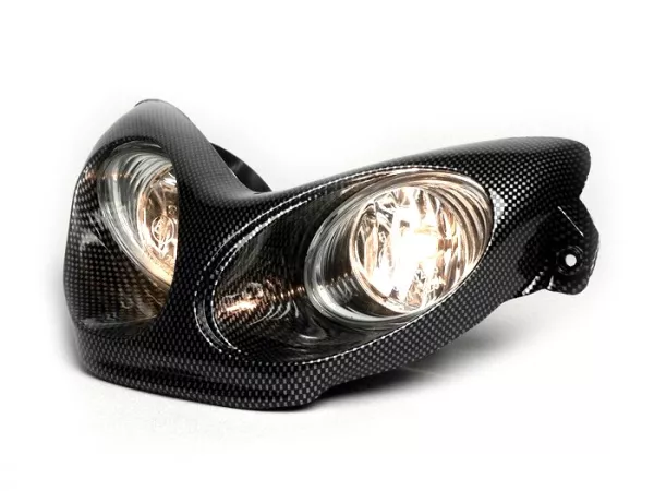 Faro -BGM Next Generation- MBK Nitro (YQ50/L, 2 tempi), Yamaha Aerox (YQ50/L, 2 tempi) - Stile carbonio