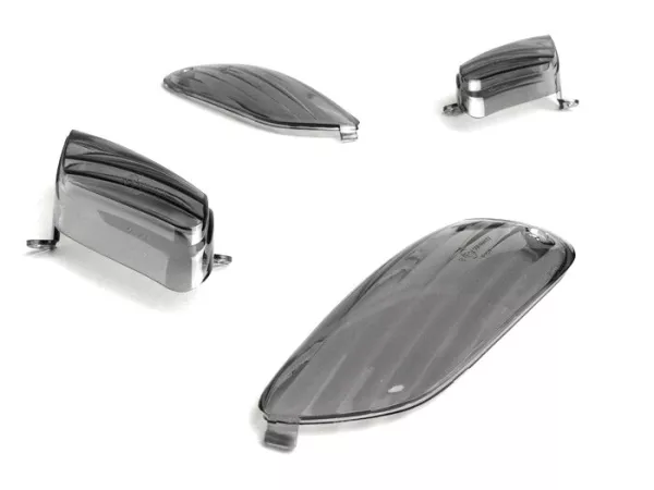 Knipperlichtglazen -BGM ORIGINEEL set van 4 - Aprilia SR 50 R - Zwart