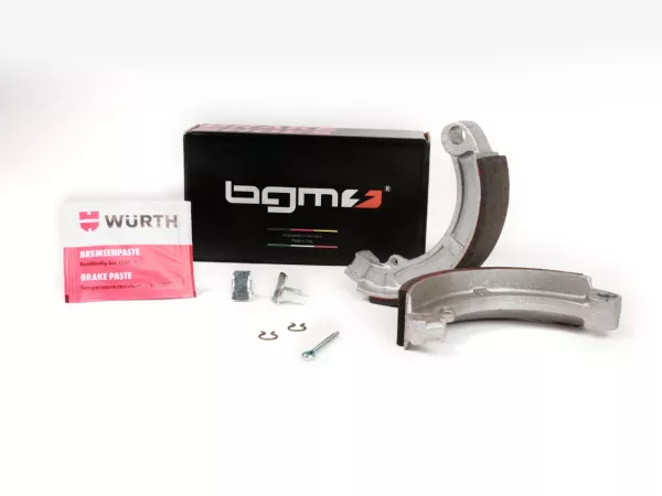Ganasce freno -BGM PRO Ø=127x28mm- Vespa 8 posteriore, 2 supporti, Vespa Super (h)