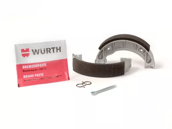 Brake shoes -BGM PRO Ø=104x20mm- Piaggio Bravo, Piaggio Ciao, Piaggio Grillo, Piaggio Si, Piaggio Superbravo, Piaggio Vespino F9, Piaggio Velofax