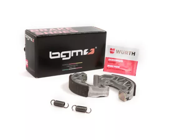 Bakre bromsskor -BGM PRO Ø=100x20mm, utan spår- PIAGGIO TPH 50, NRG MC2 50, NRG 50, NTT 50, Sfera 50 RST, Sfera 80, Zip 50, GILERA Storm 50, Easy Moving 50
