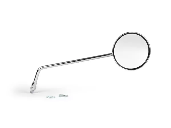Rétroviseurs -BGM PRO, Ø=105mm- Vespa V50, 50N, PV125, ET3, Rally, Sprint, PX, Super, TS125, GT125, GTR125, GL150, SS180 - chromé, droit