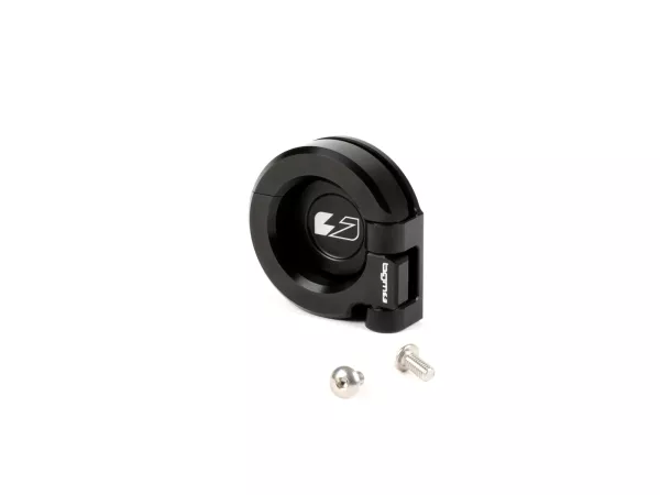 Pengait bagasi -BGM PRO Aluminium CNC- Vespa GT, GTS, GTV, GTL, S - 50-300cc - hitam