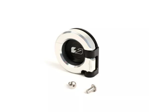 Gancio portapacchi -BGM PRO Alluminio CNC- Vespa GT, GTS, GTV, GTL, S - 50-300cc - Argento