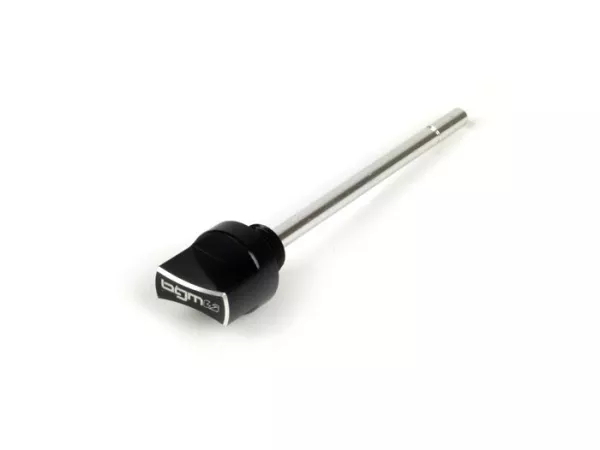 Öleinfüllschraube mit Peilstab -BGM PRO, Getriebeöl- Piaggio Leader/Quasar/HPE - Vespa ET4, LX, LXV, S, GT, GTS, GTV, GTL 125-310ccm - schwarz eloxiert