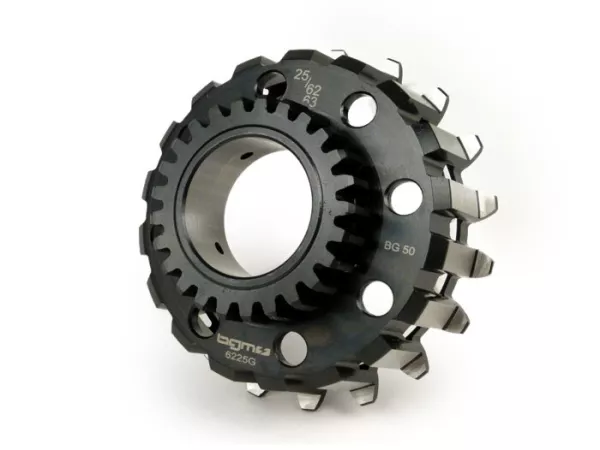 Piñón de embrague -BGM PRO- Vespa Cosa2, PX (1995-), BGM Superstrong, Superstrong CR - (para rueda primaria de 62/63 dientes, dentado recto) - 25 dientes